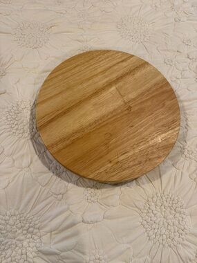 Round Natural Wood Serving Board